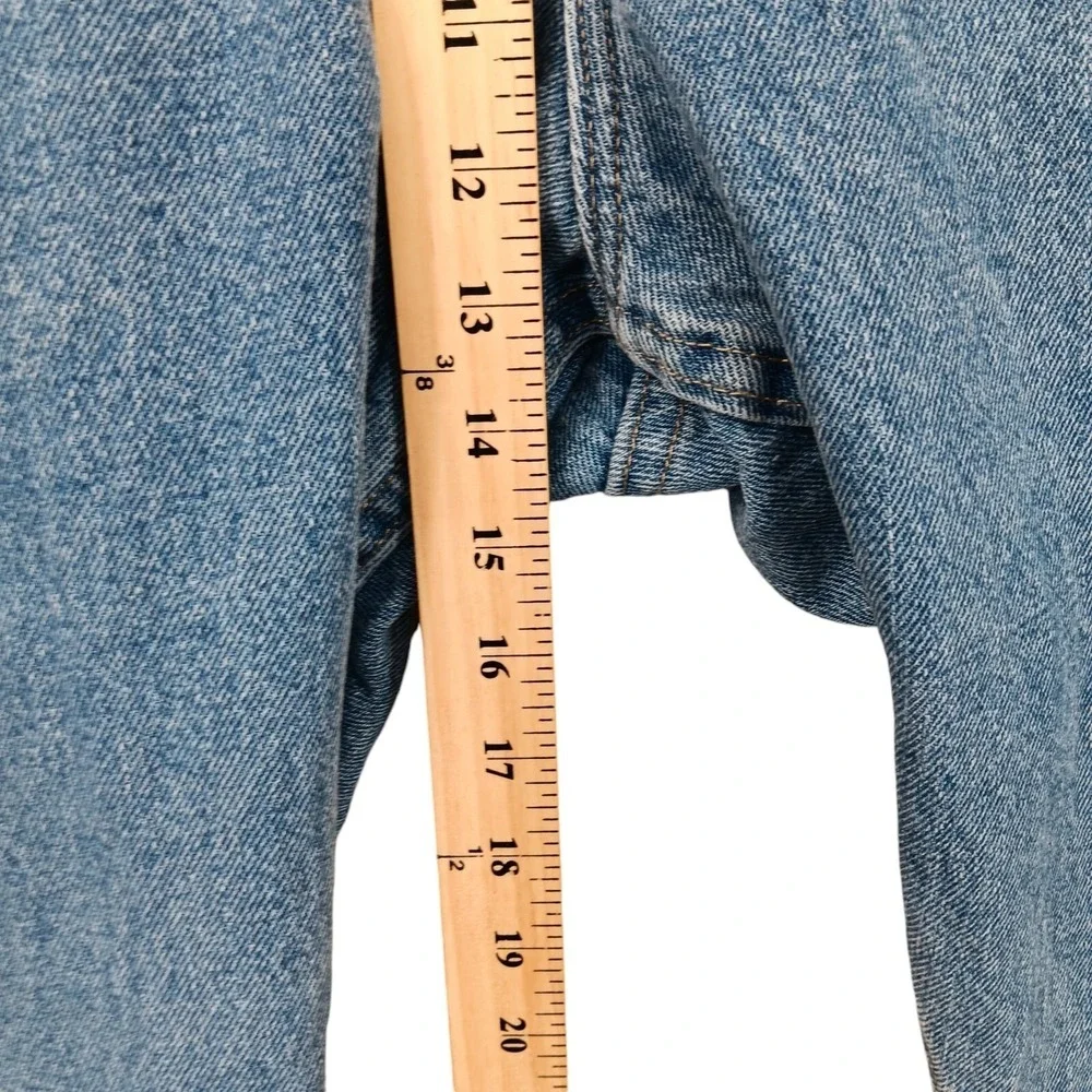 Wrangler Authentics Jeans Mens 46x30 Blue Regular Fit Denim Classic Workwear